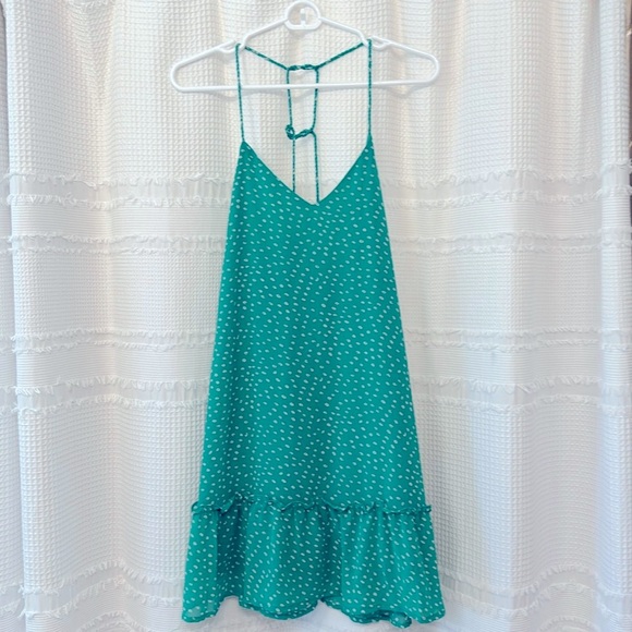 Dresses & Skirts - Teal dot mini dress